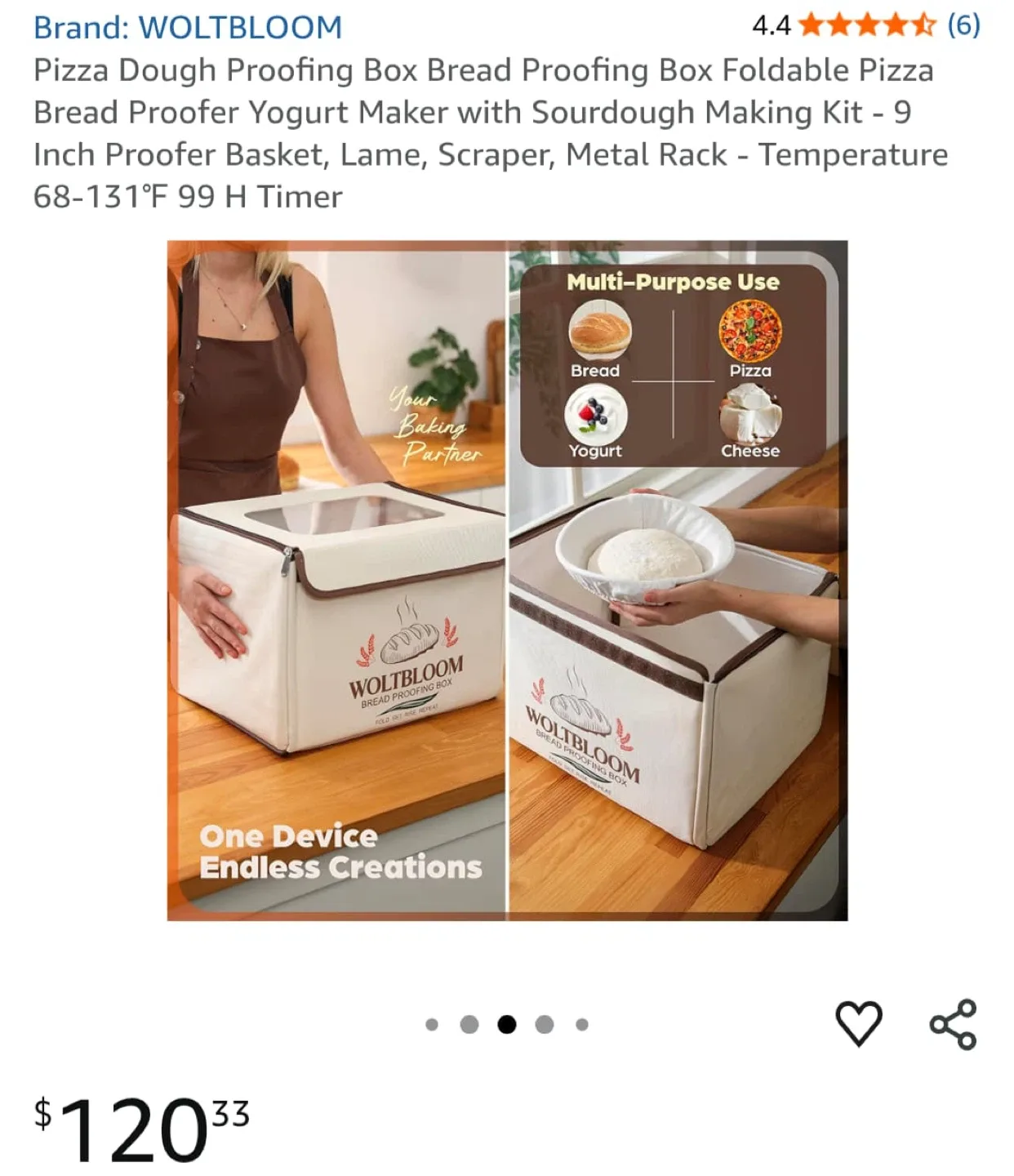 WOLTBLOOM Pizza Dough Proofing Box - Complete Set image indicator(2)