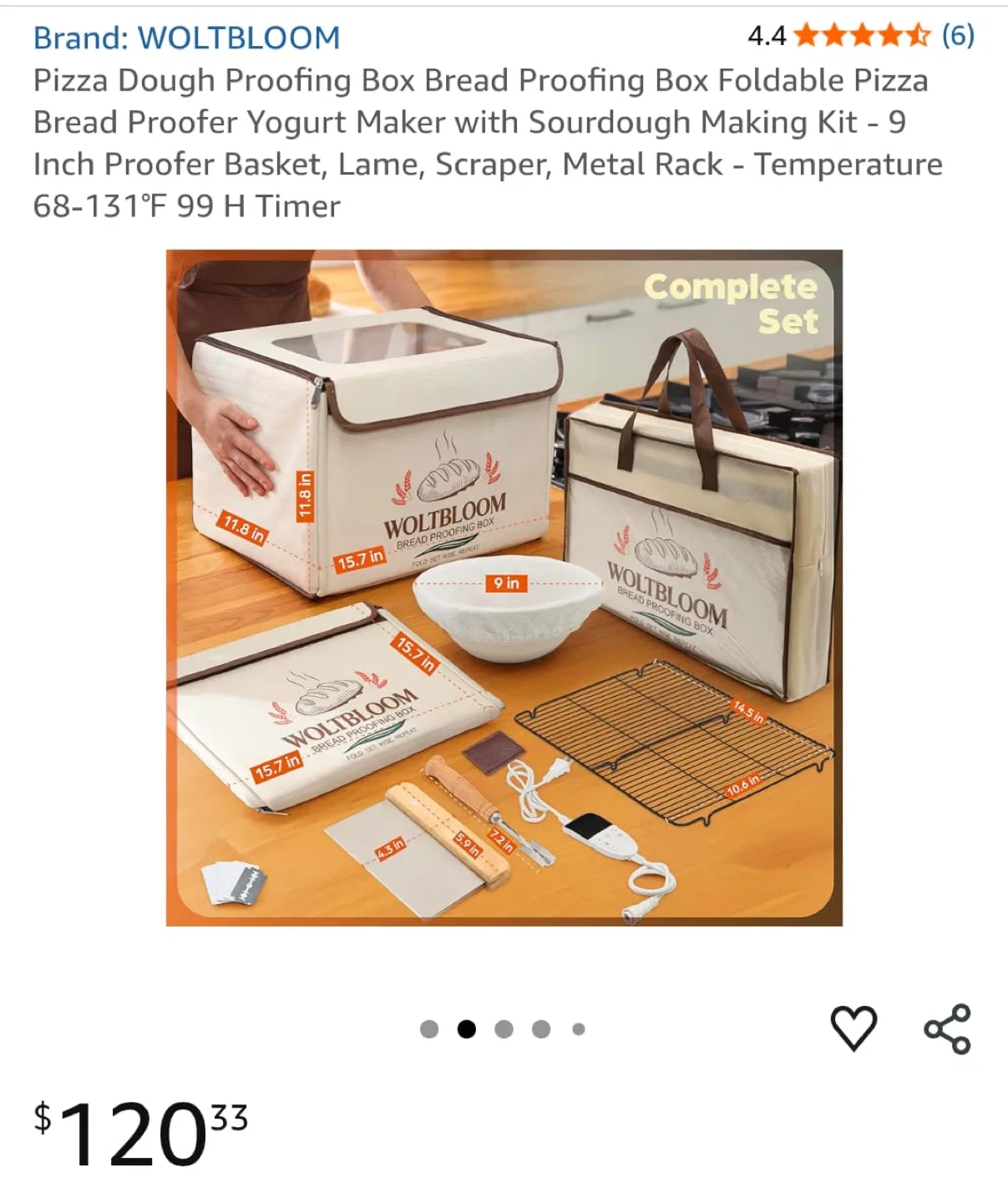 WOLTBLOOM Pizza Dough Proofing Box - Complete Set image indicator(4)