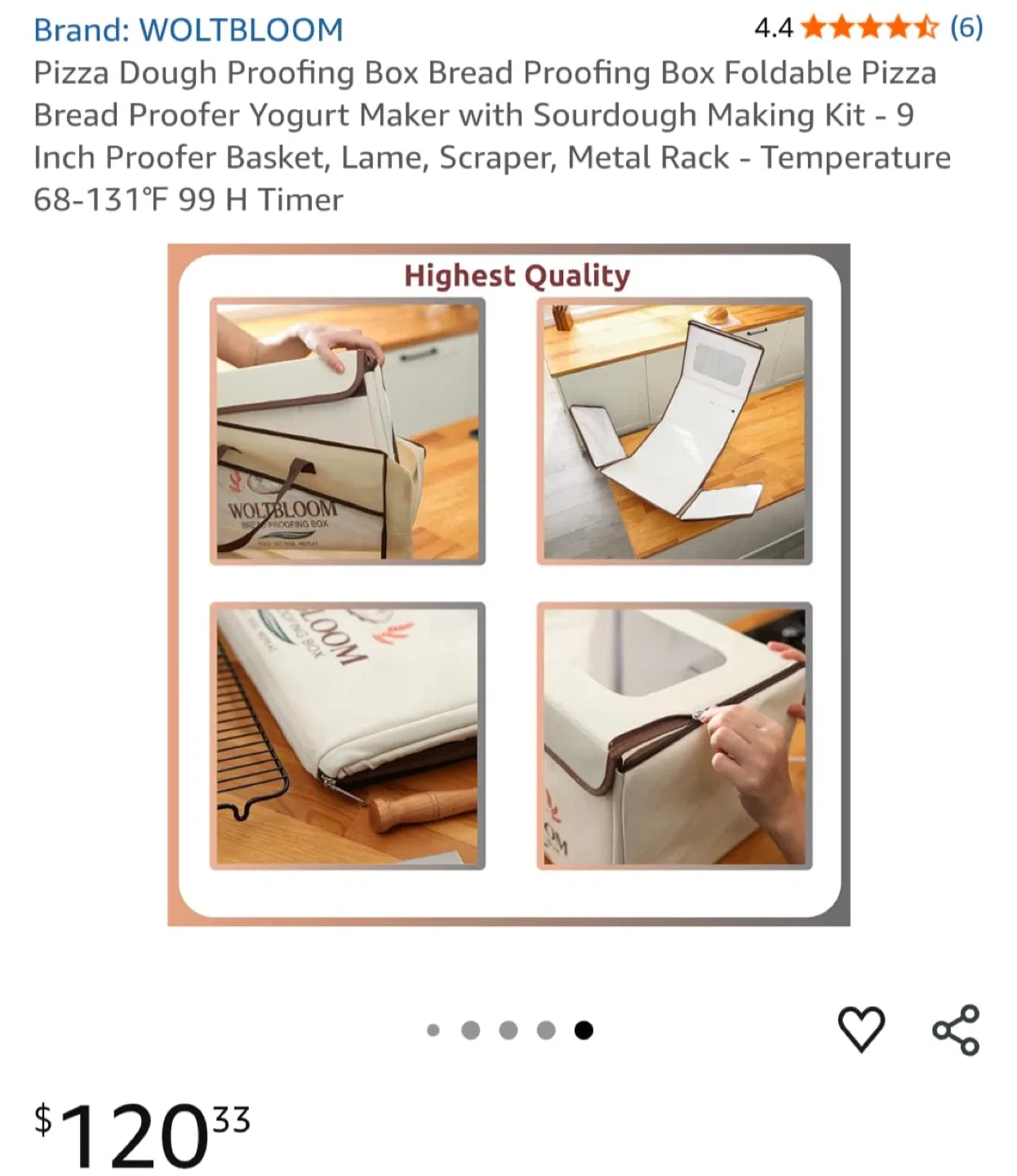 WOLTBLOOM Pizza Dough Proofing Box - Complete Set image indicator(3)