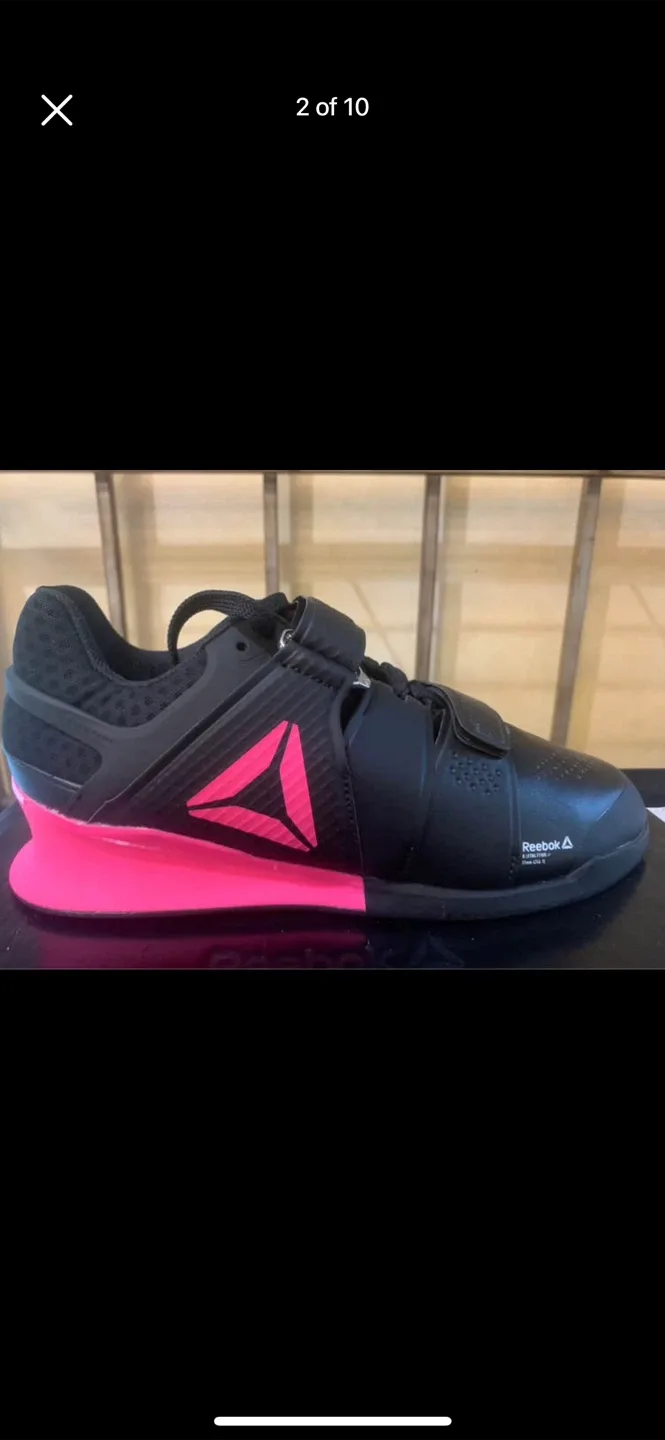 Reebok Legacy Lifter II Weightlifting Shoes - Black/Pink image indicator(2)