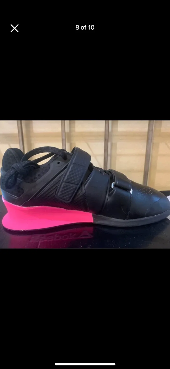 Reebok Legacy Lifter II Weightlifting Shoes - Black/Pink image indicator(8)