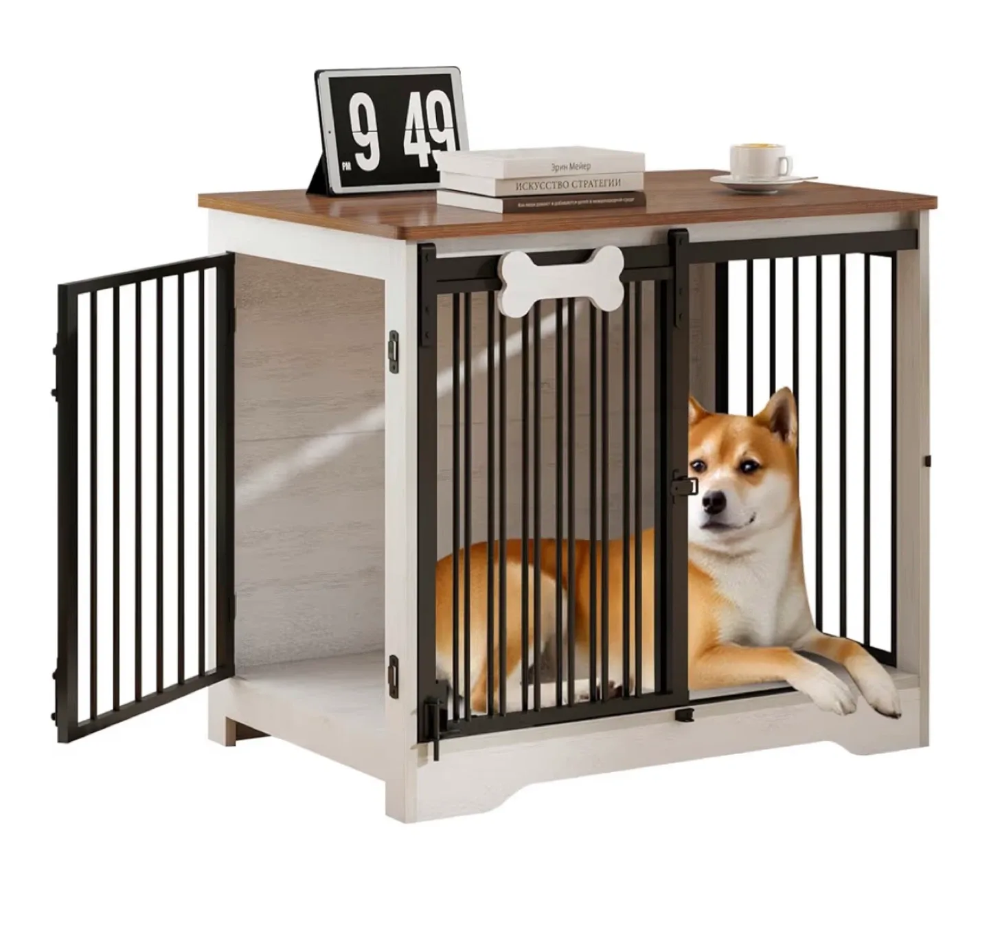 Dog Crate Furniture End Table