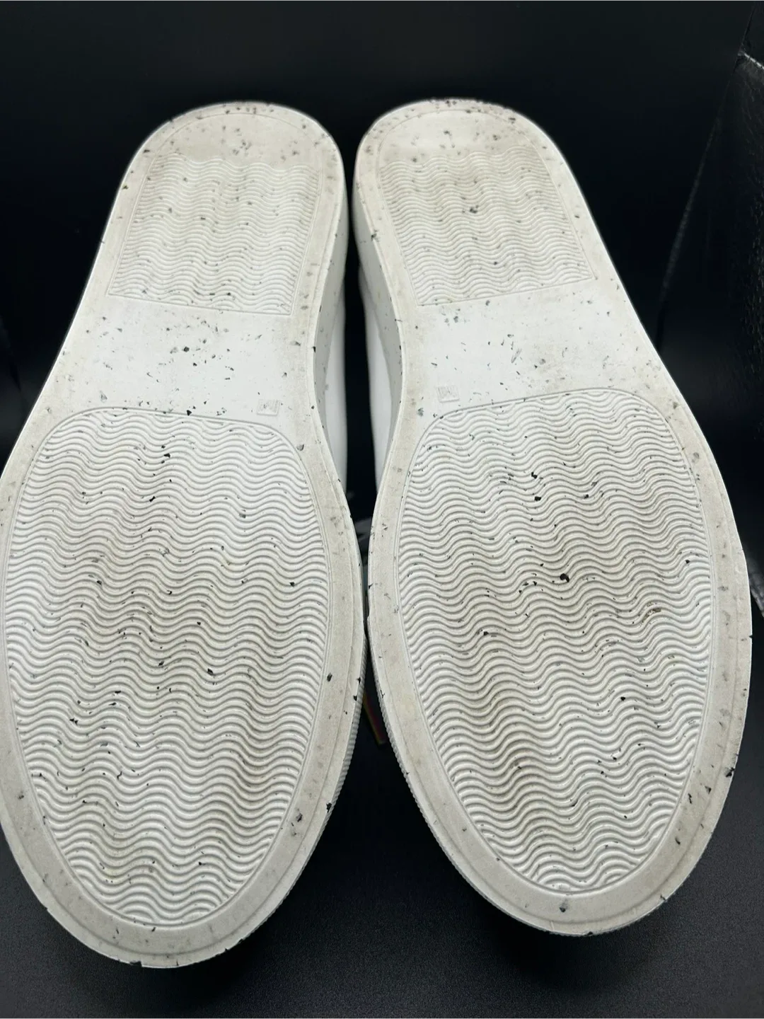 Size 7.5 - F_WD White Sneakers with Rainbow Laces image indicator(6)