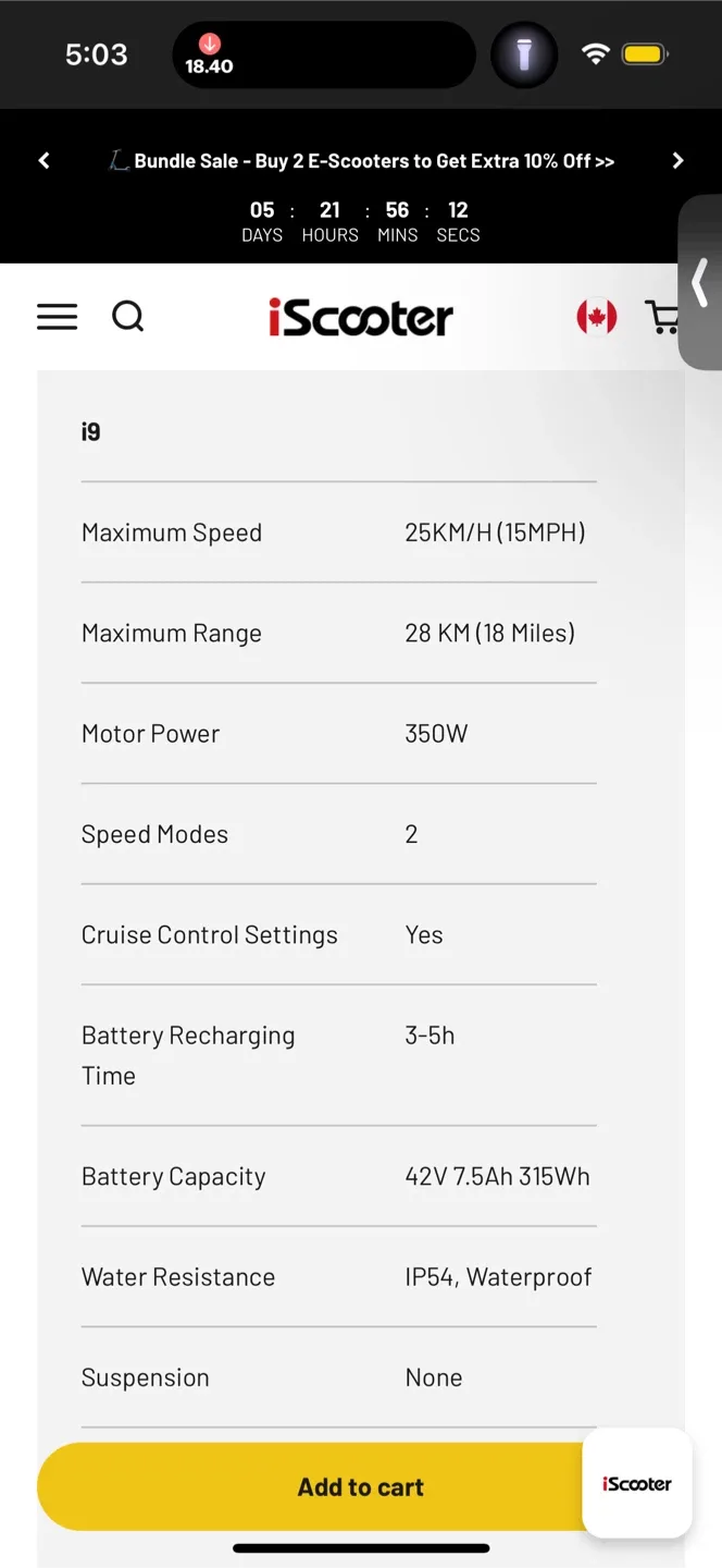 iScooter Electric Scooter image indicator(2)