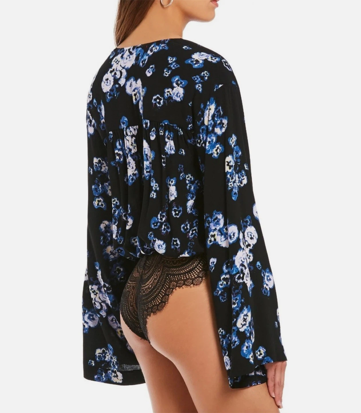 New Free People ‘Forties Feels’ Floral Bodysuit - photo 4