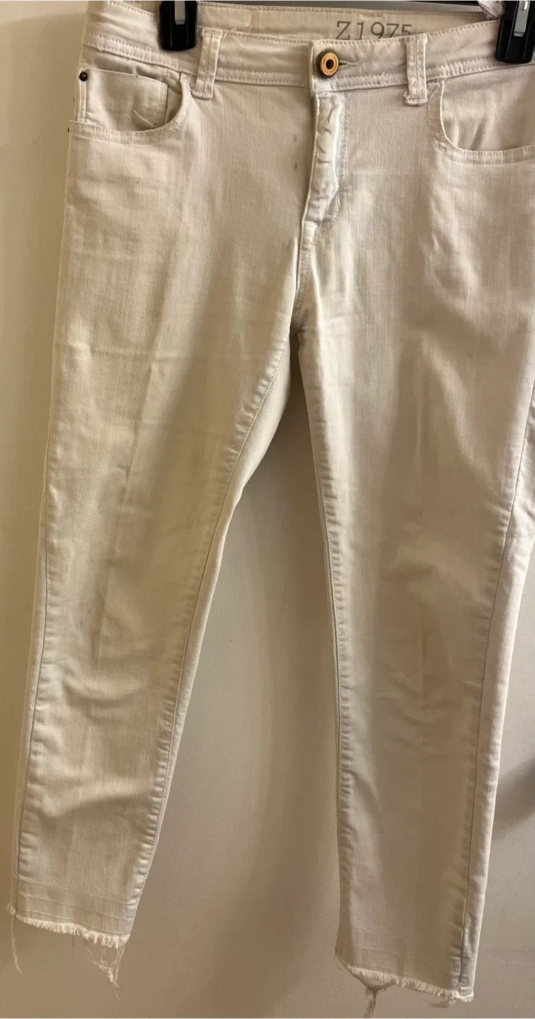 Zara White Jeans