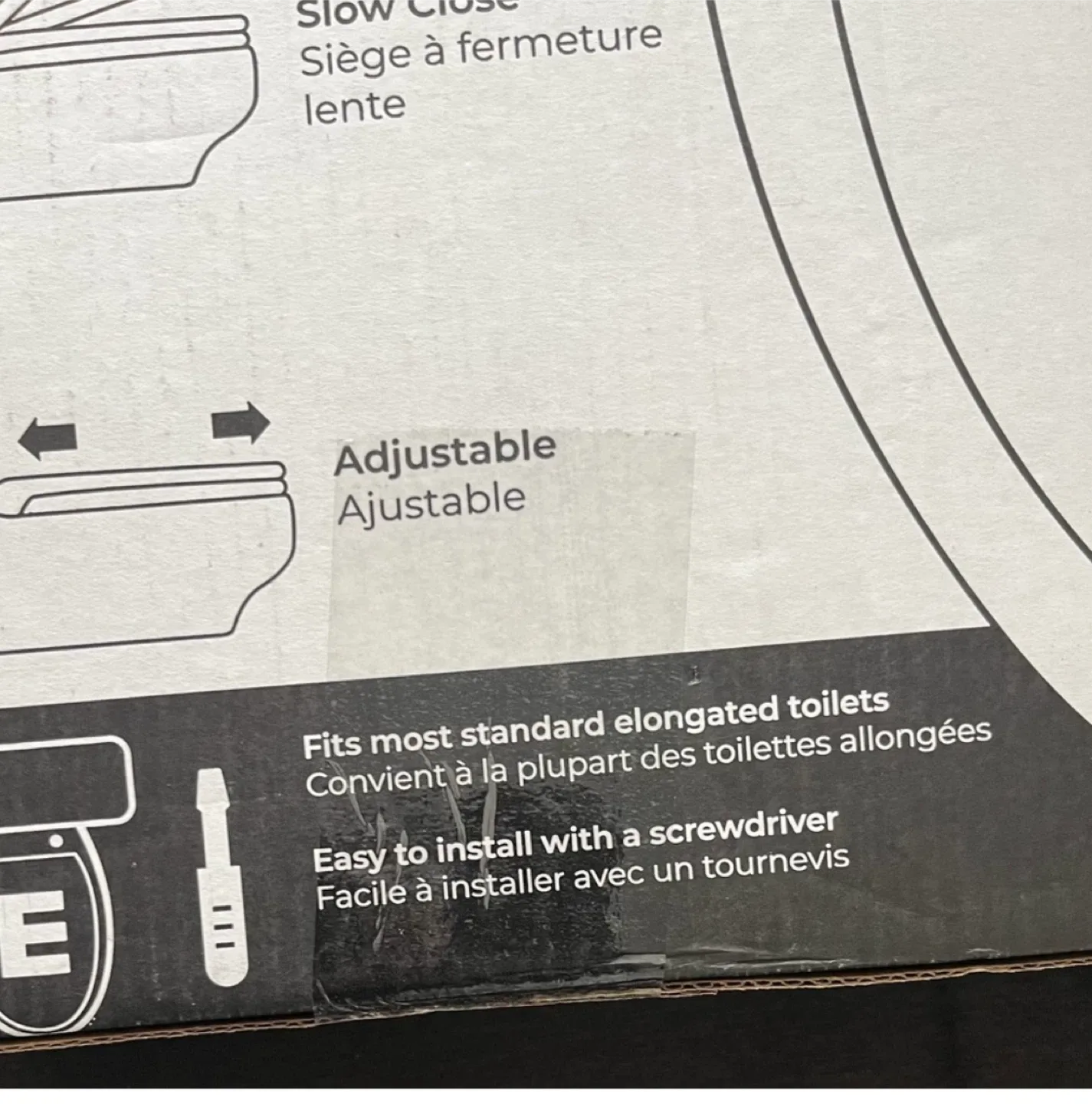 CENTOCO Elongated Toilet Seat - White image indicator(4)