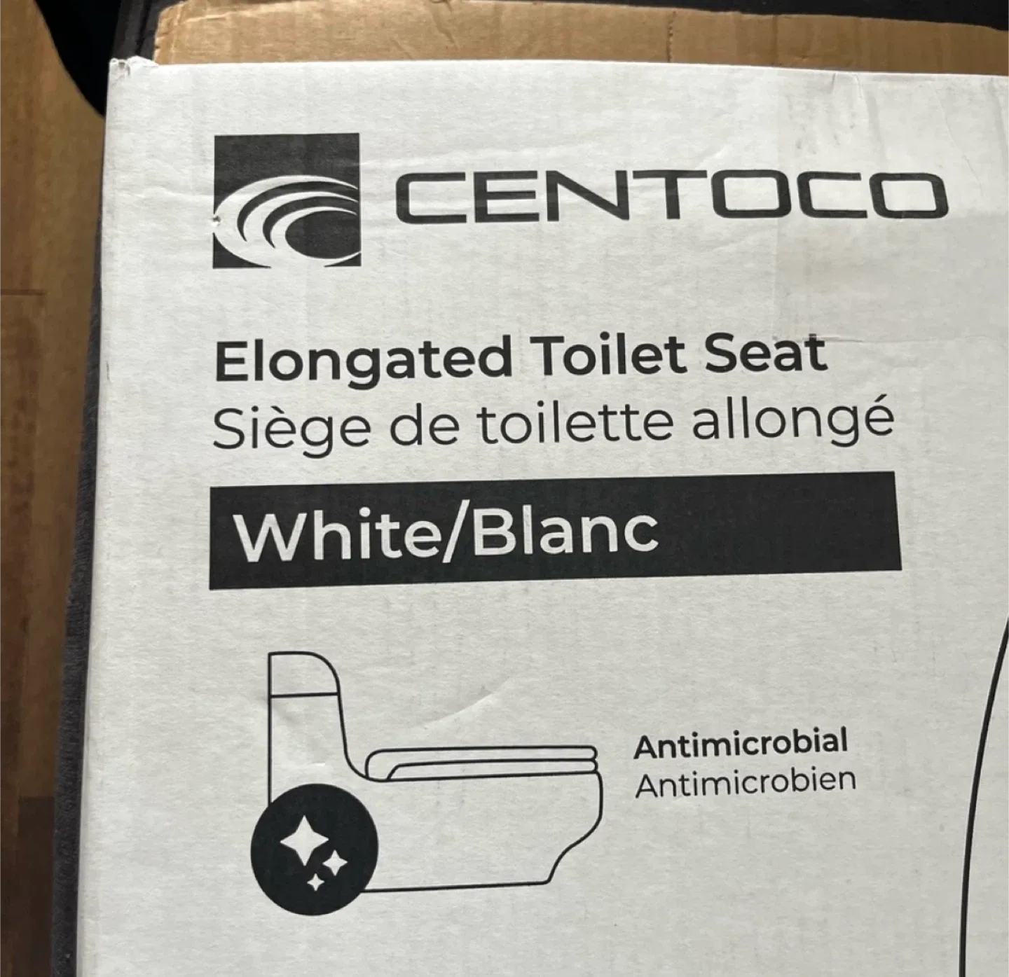 CENTOCO Elongated Toilet Seat - White image indicator(3)