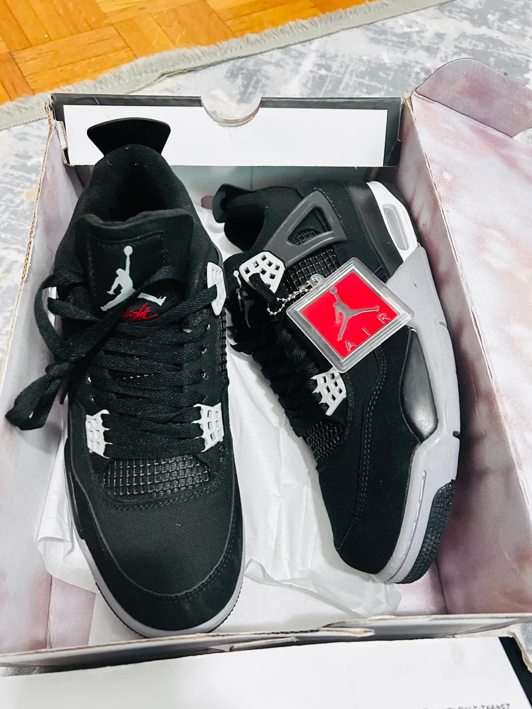 Jordan 4 Retro 'Black Canvas' - Size 10 image indicator(4)