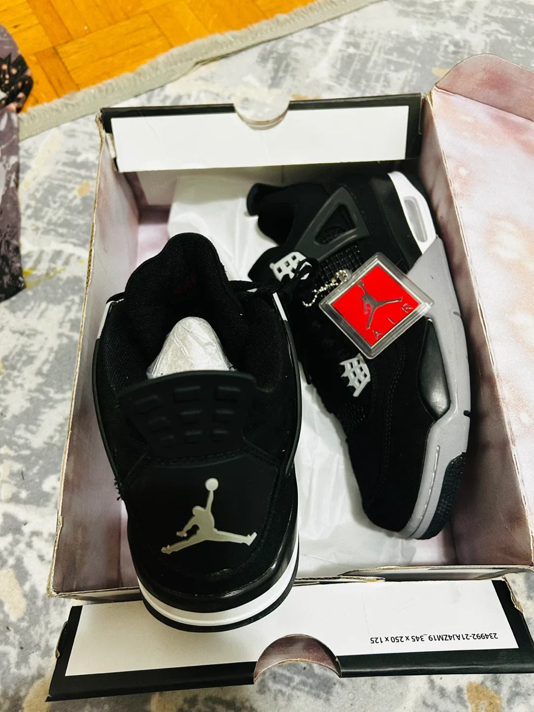 Jordan 4 Retro 'Black Canvas' - Size 10 image indicator(5)