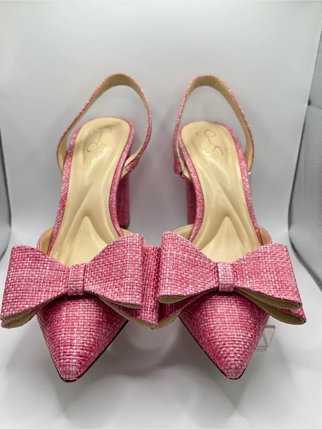 Size 7.5 - Jessica Simpson Pink Slingback Heels