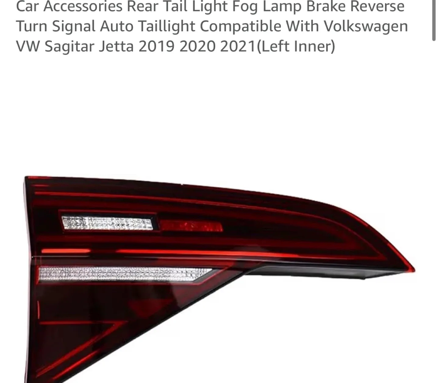 VW Jetta 2019-2021 Taillight OEM.