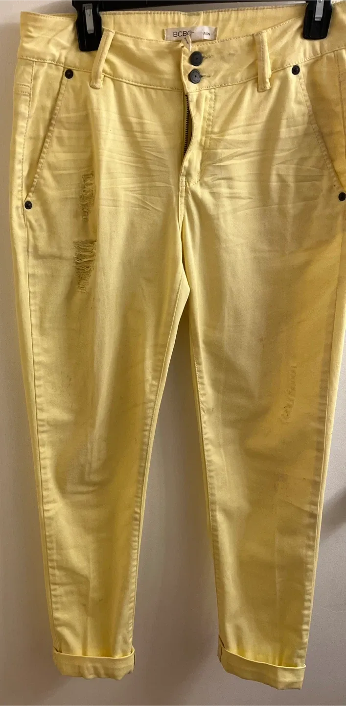 BCBG Yellow Pants - Size 26