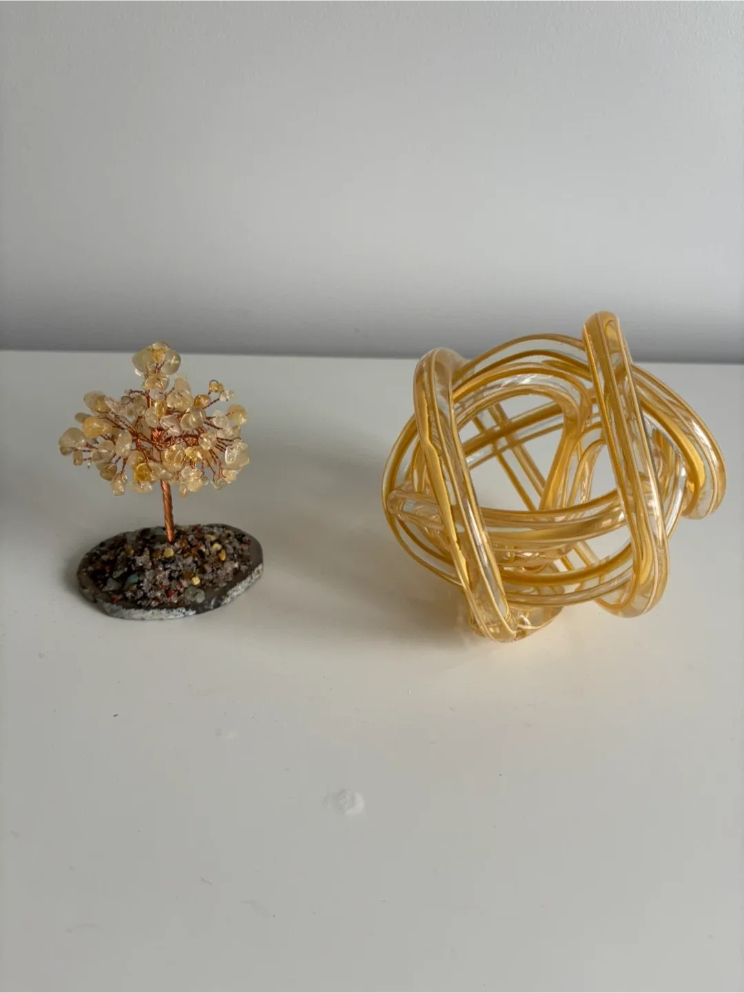 Crystal Tree & Decorative Sphere