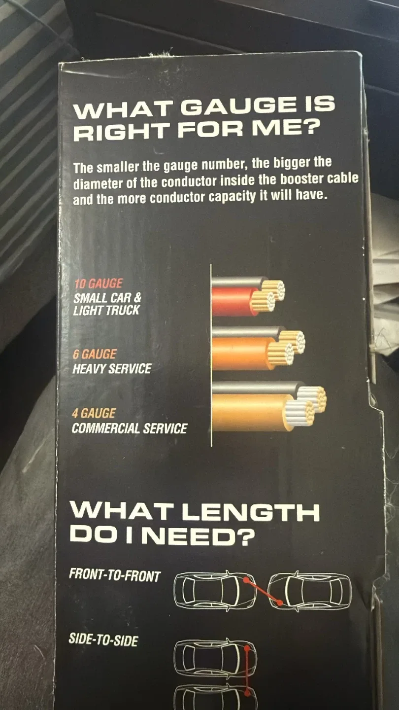 Duracell 16FT 6-Gauge Booster Cables - New in Box image indicator(4)