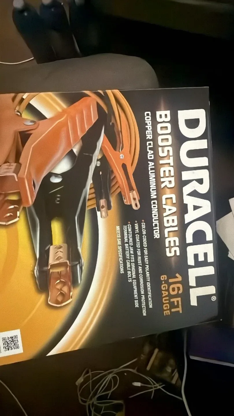 Duracell 16FT 6-Gauge Booster Cables - New in Box image indicator(3)