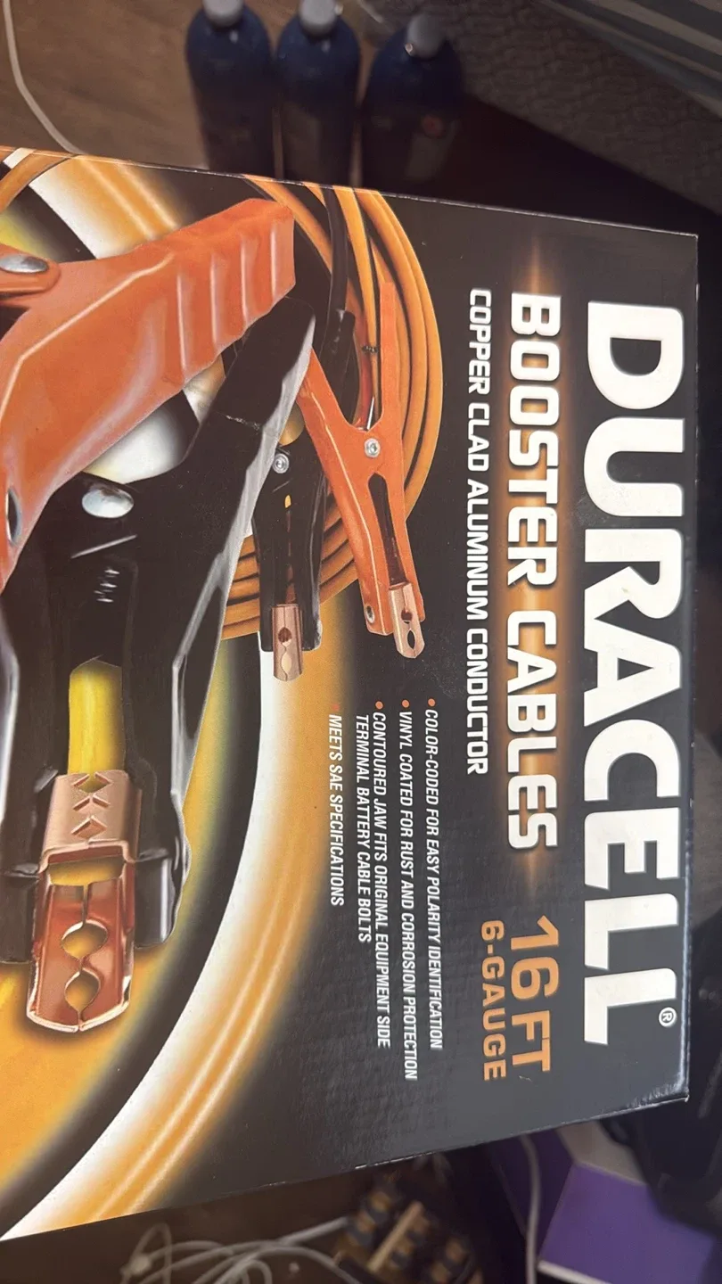 Duracell 16FT 6-Gauge Booster Cables - New in Box