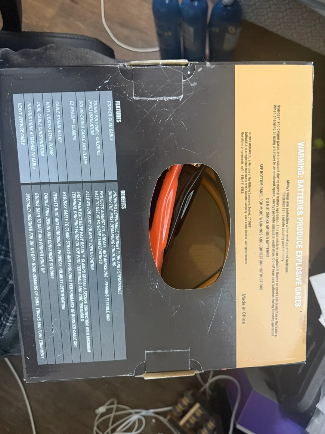 Duracell 16FT 6-Gauge Booster Cables - New in Box image indicator(2)