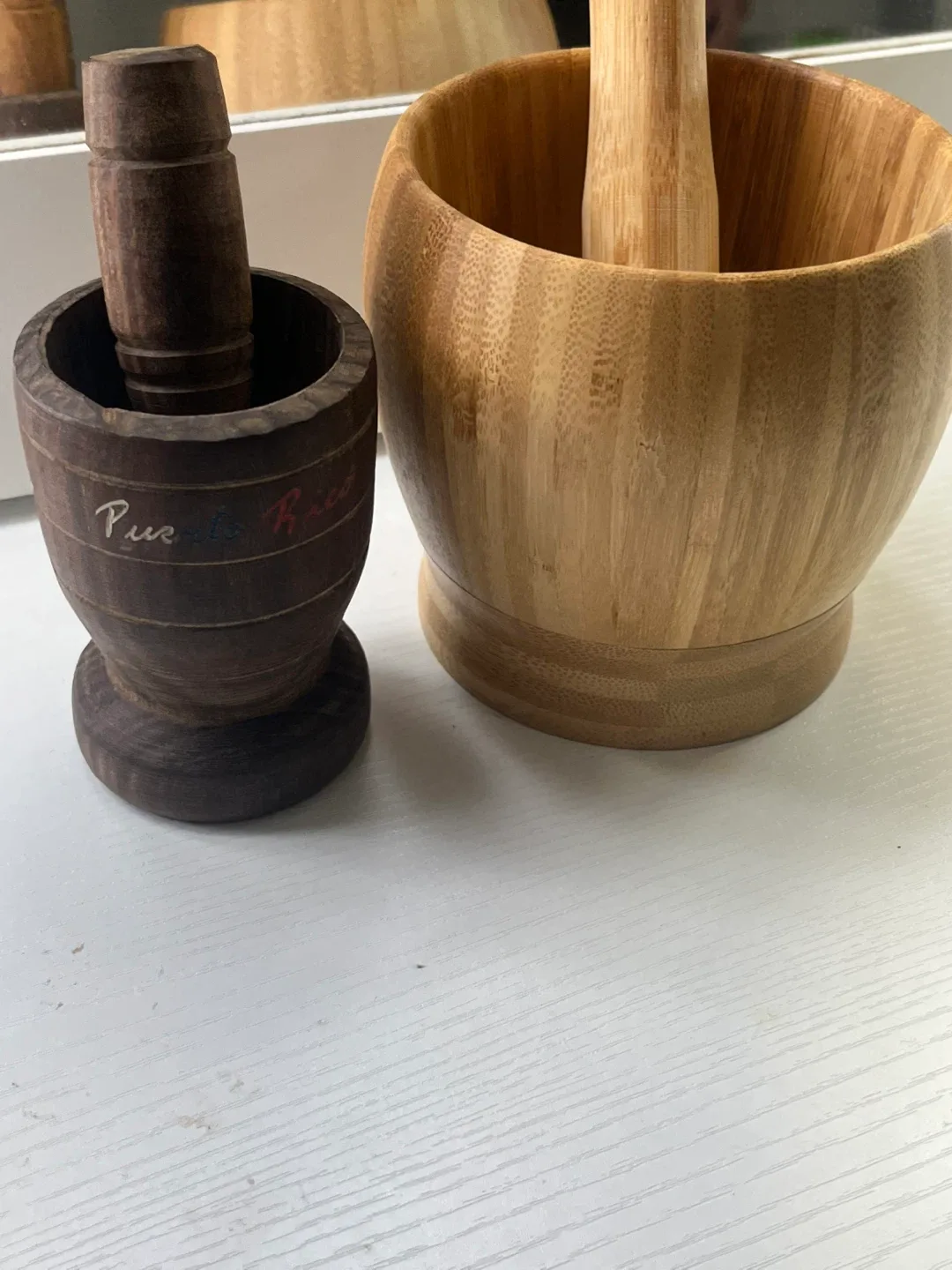 Wooden Mortar and Pestle Set image indicator(3)