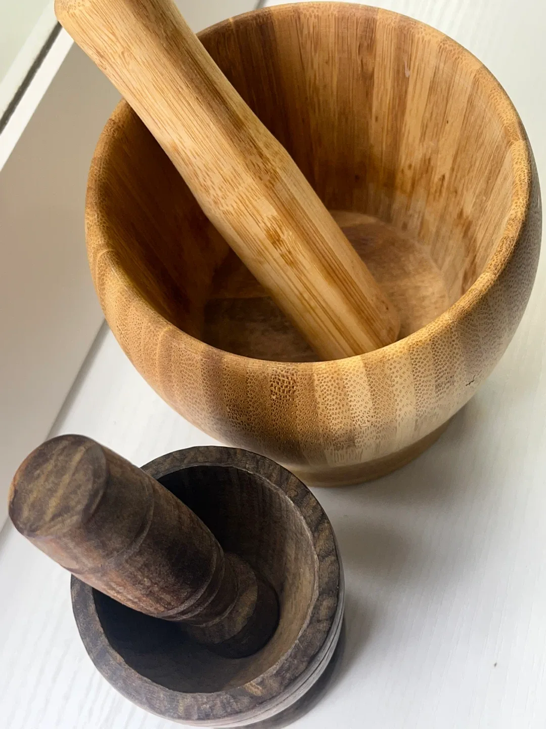 Wooden Mortar and Pestle Set image indicator(4)