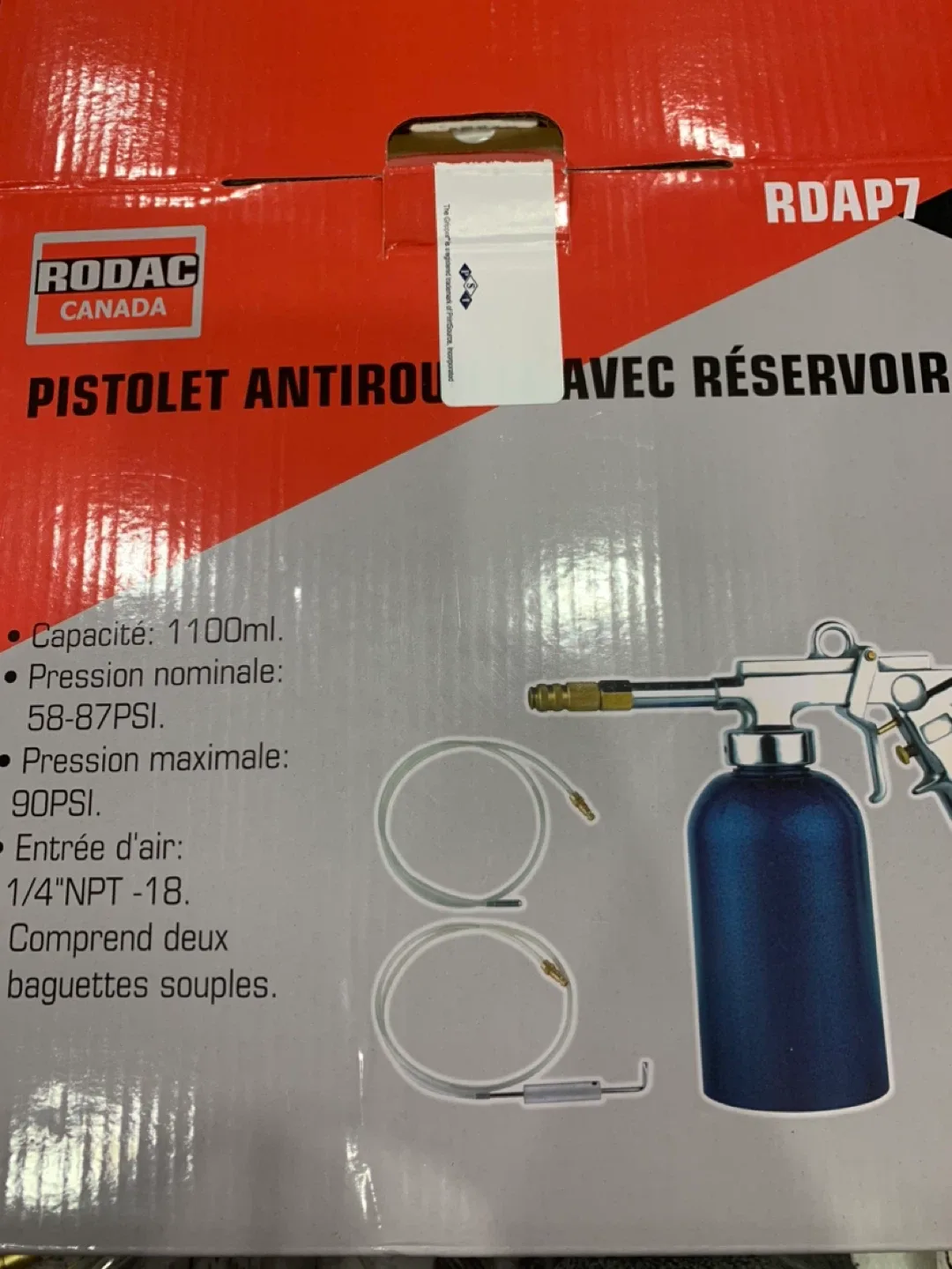 New RODAC RDAP7 Air Rust-Proofing Gun with Cup