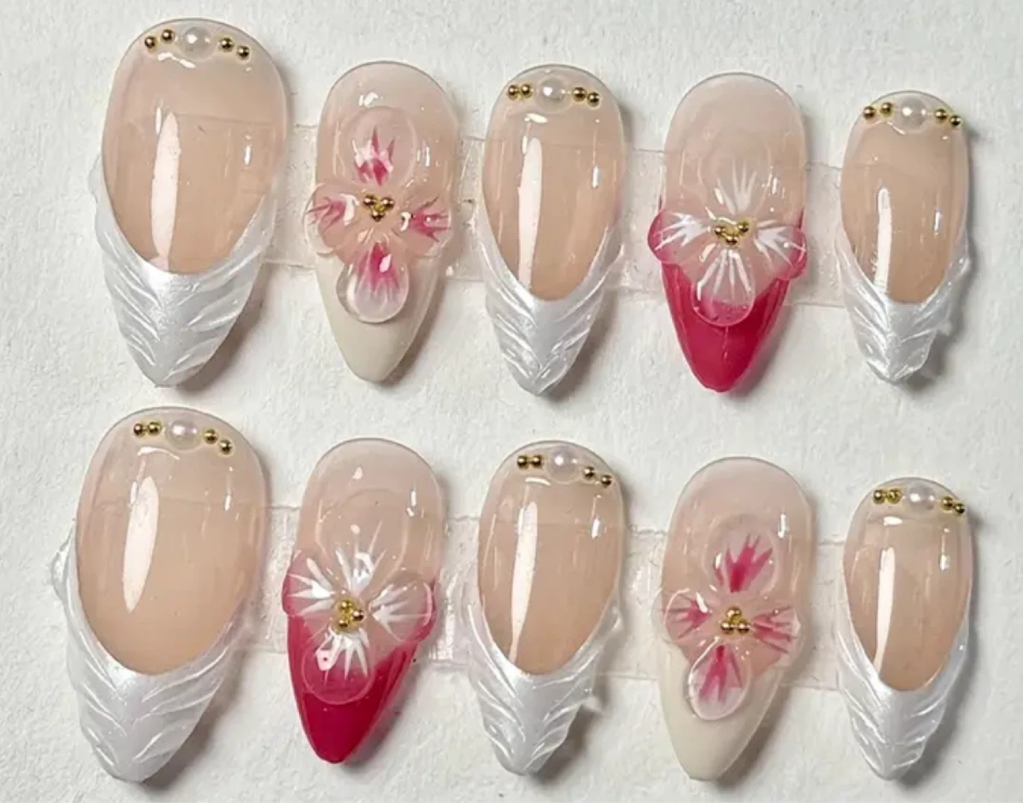 Hand made Press-on Nails $31
