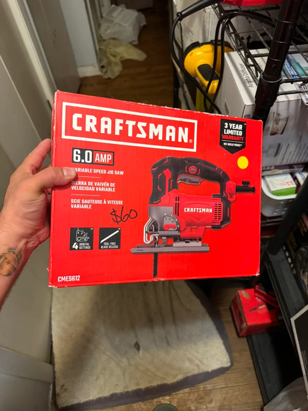 Craftsman 6.0 AMP Variable Speed Jig Saw CMES612