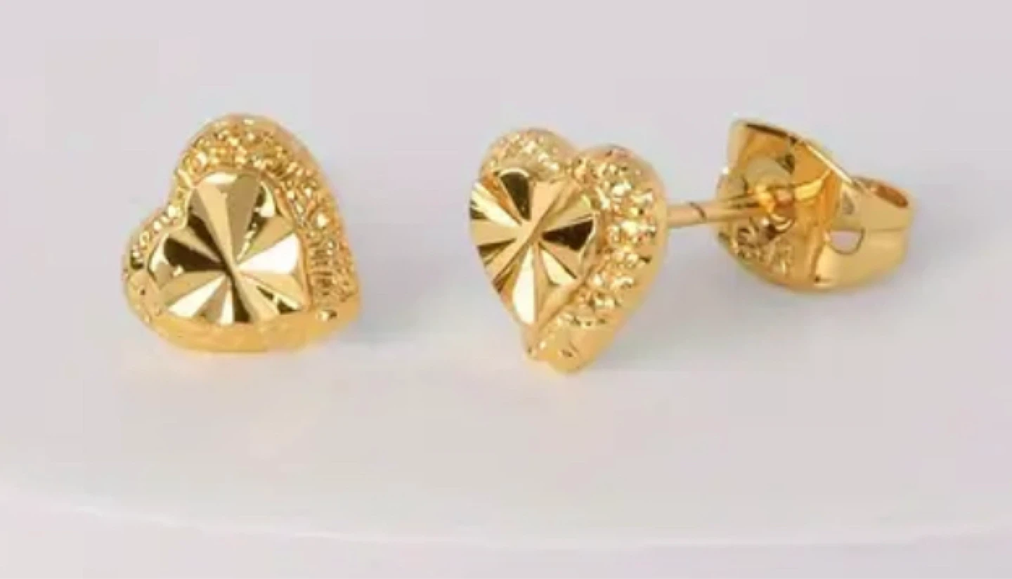 18 karat gold plated earrings for $20