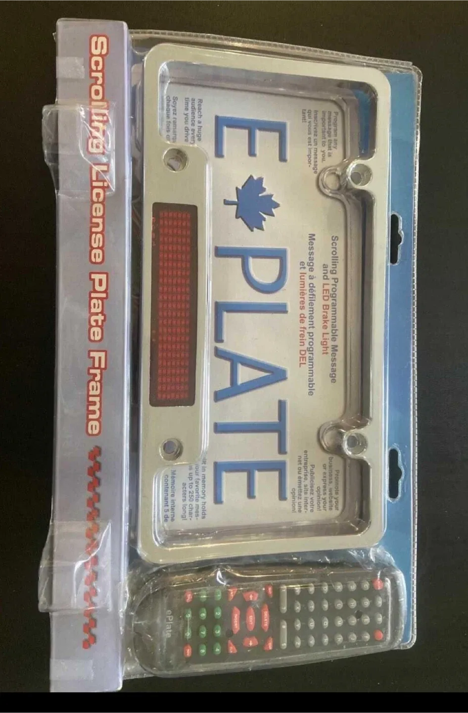Scrolling LED License Plate Frame - New!