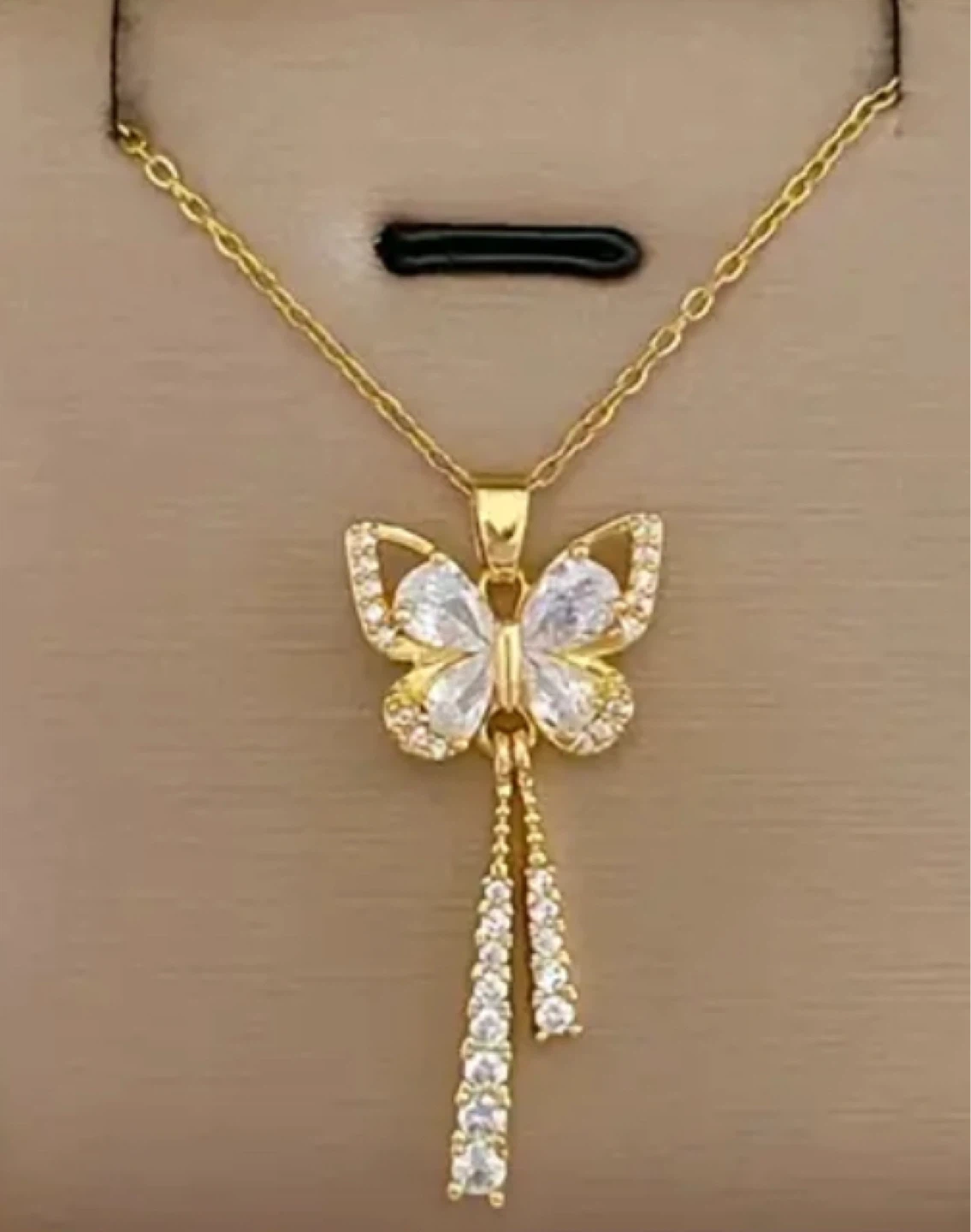 18 karat gold plated necklace for $19