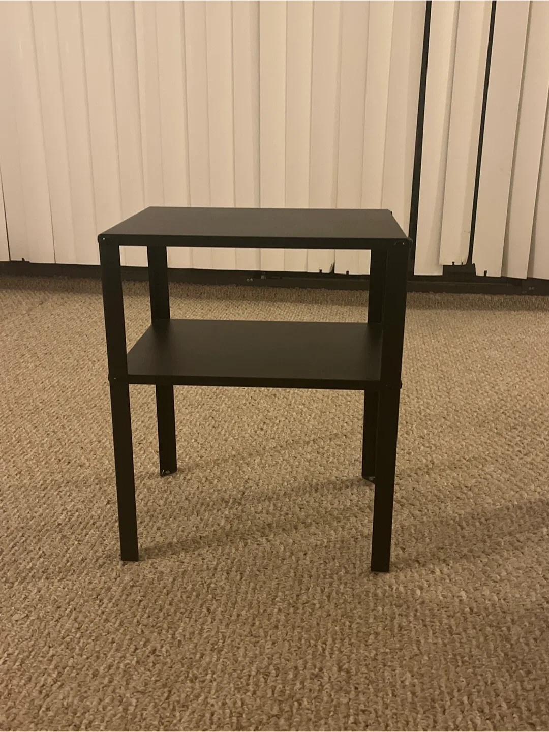 Black 2-Tier Side Table - 2 units