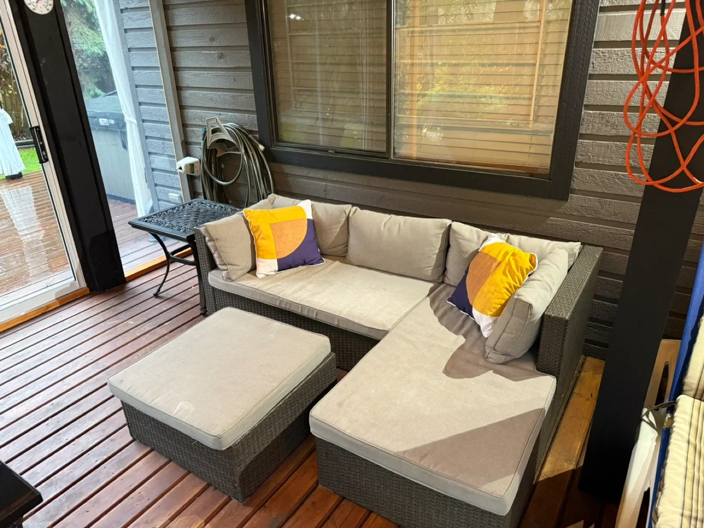 Outdoor Sectional Sofa Set with Ottoman image indicator(2)