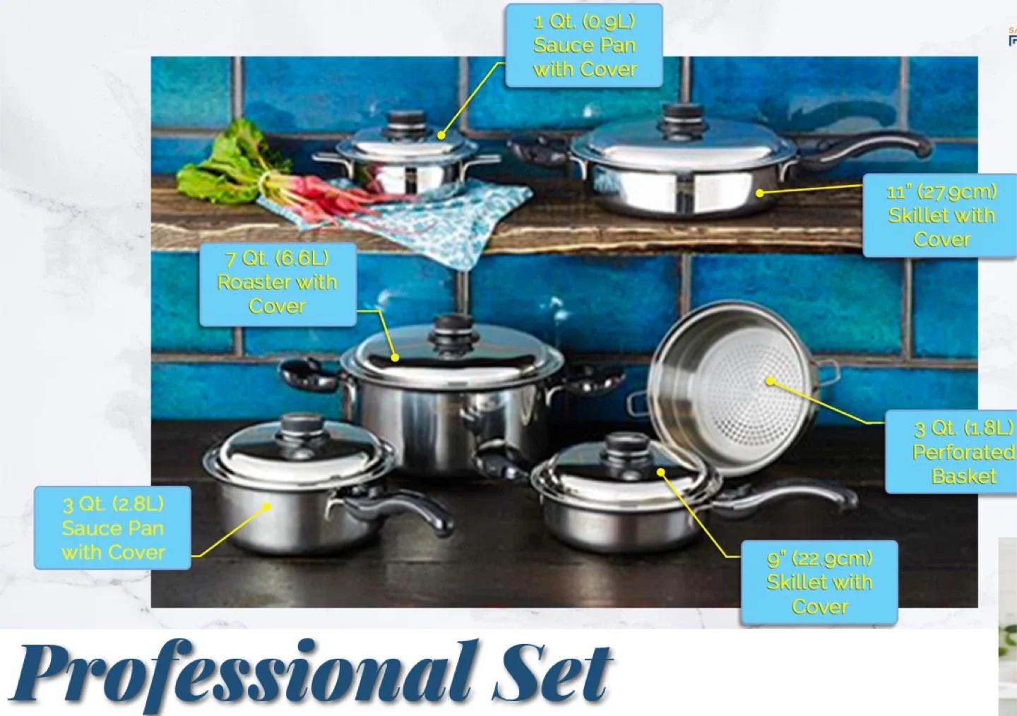Professional Stainless Steel Cookware Set