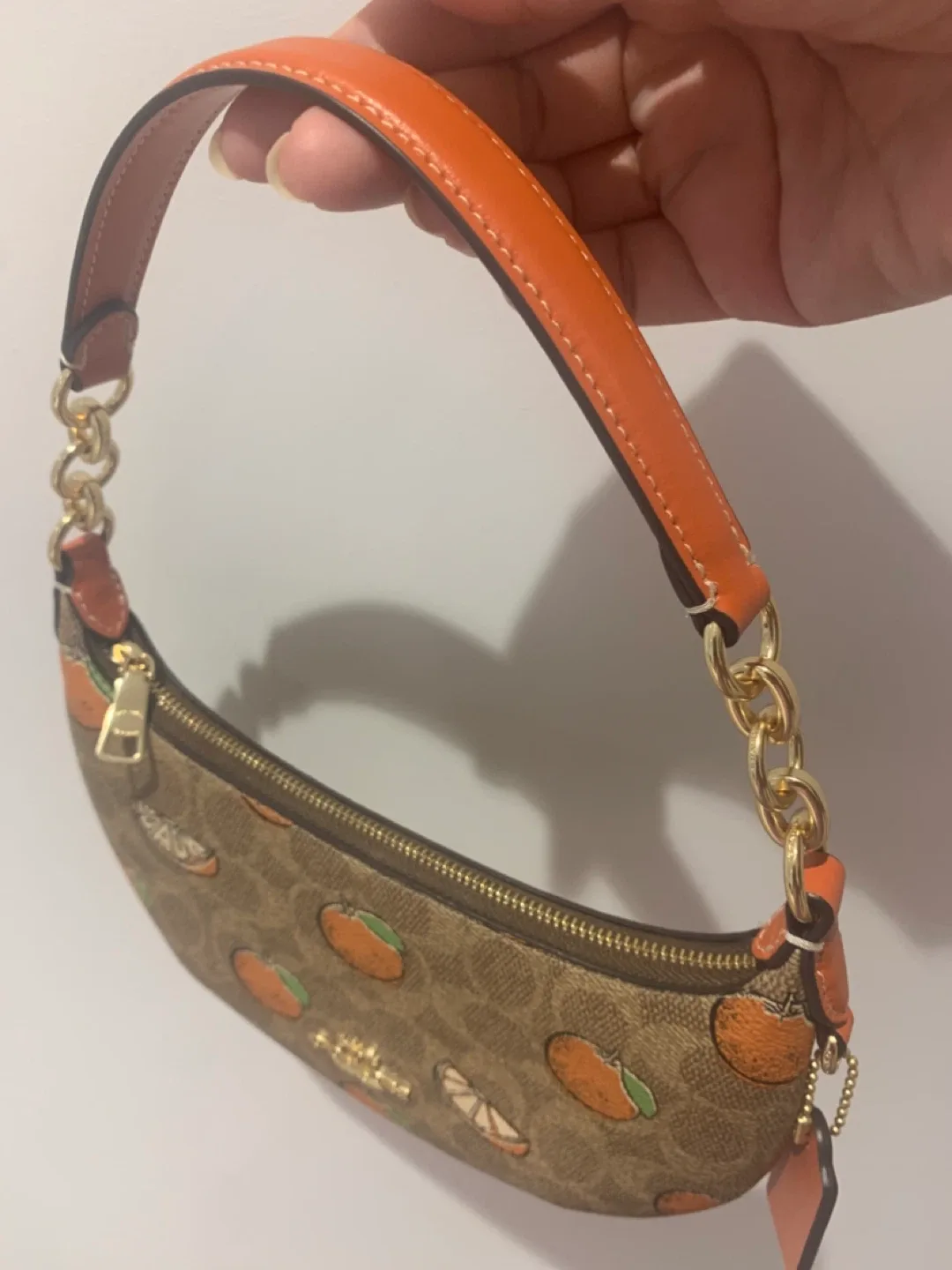 Coach Mini Peyton Signature Orange Purse & Card Holder image indicator(7)