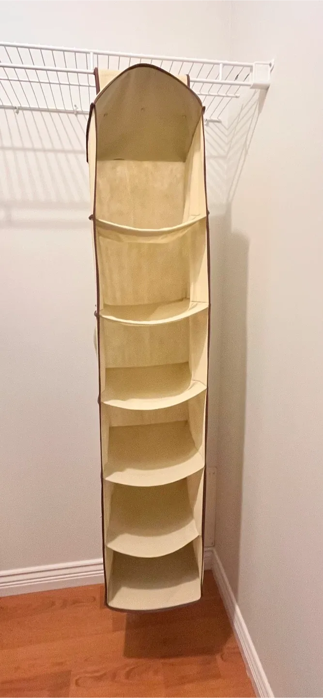 Hanging Closet Organizer, Beige image indicator(2)
