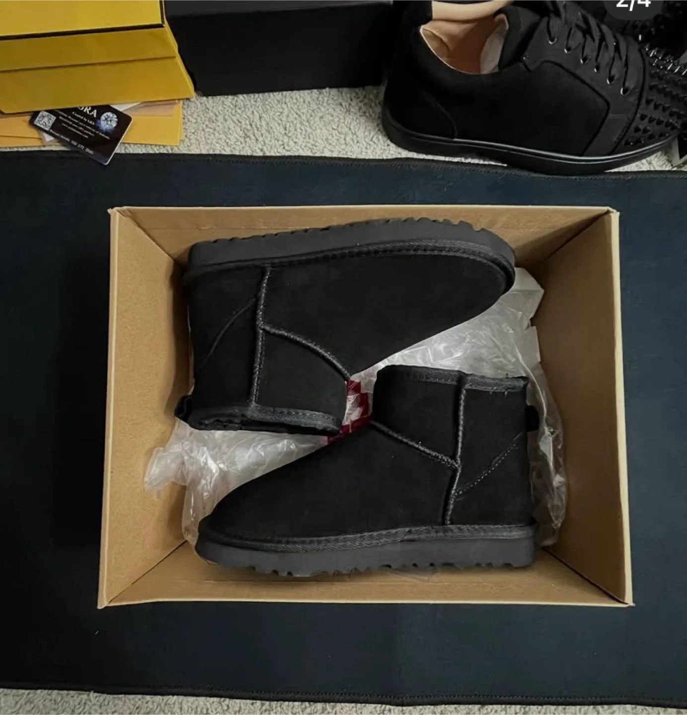 UGG Black Suede Ankle Boots image indicator(3)