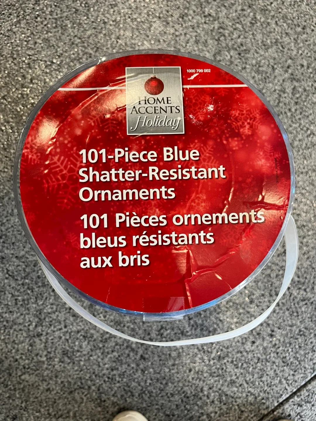 Home Accents Holiday 101-Piece Blue Ornaments image indicator(2)