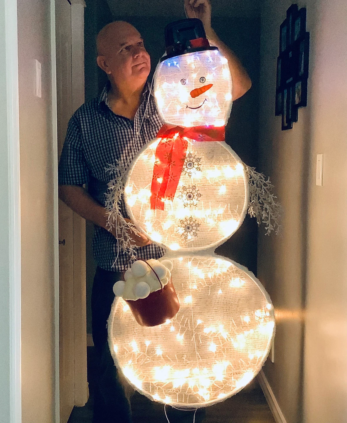 Lighted Snowman Christmas Decoration - photo 4