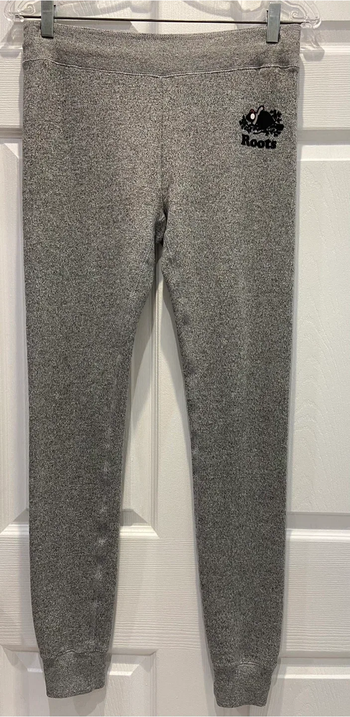Roots Grey Peppered Sweatpants Small