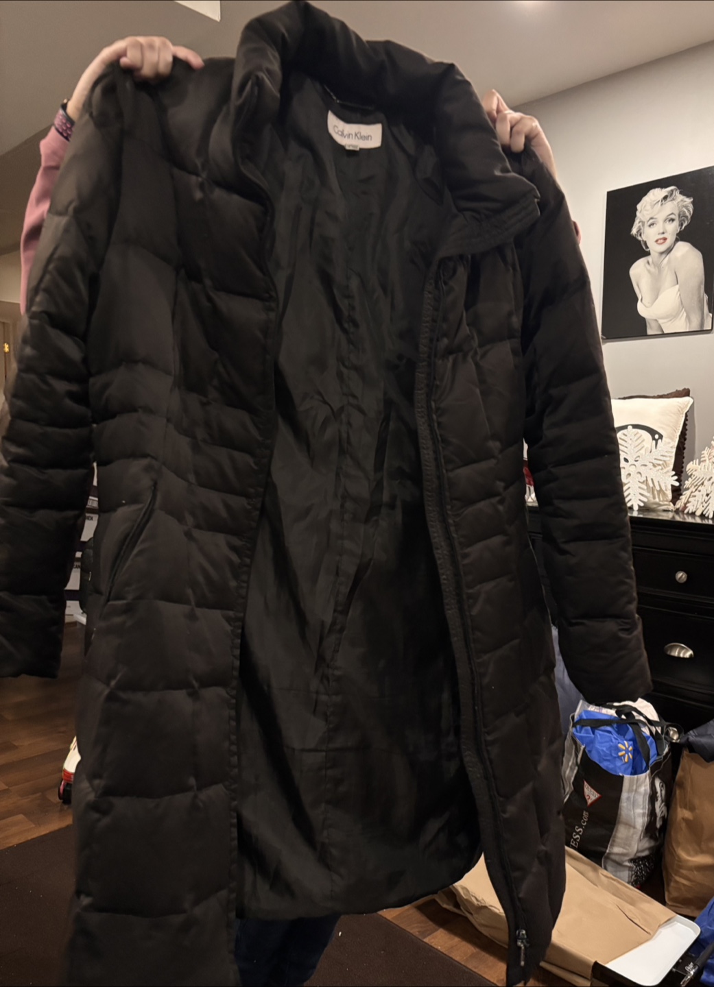 Calvin Klein Puffer Coat - Size L/G - Brown - photo 3