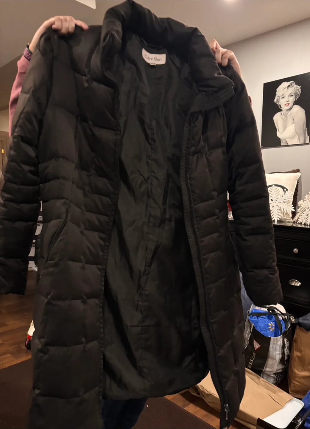 Calvin Klein Puffer Coat - Size L/G - Brown image indicator(3)