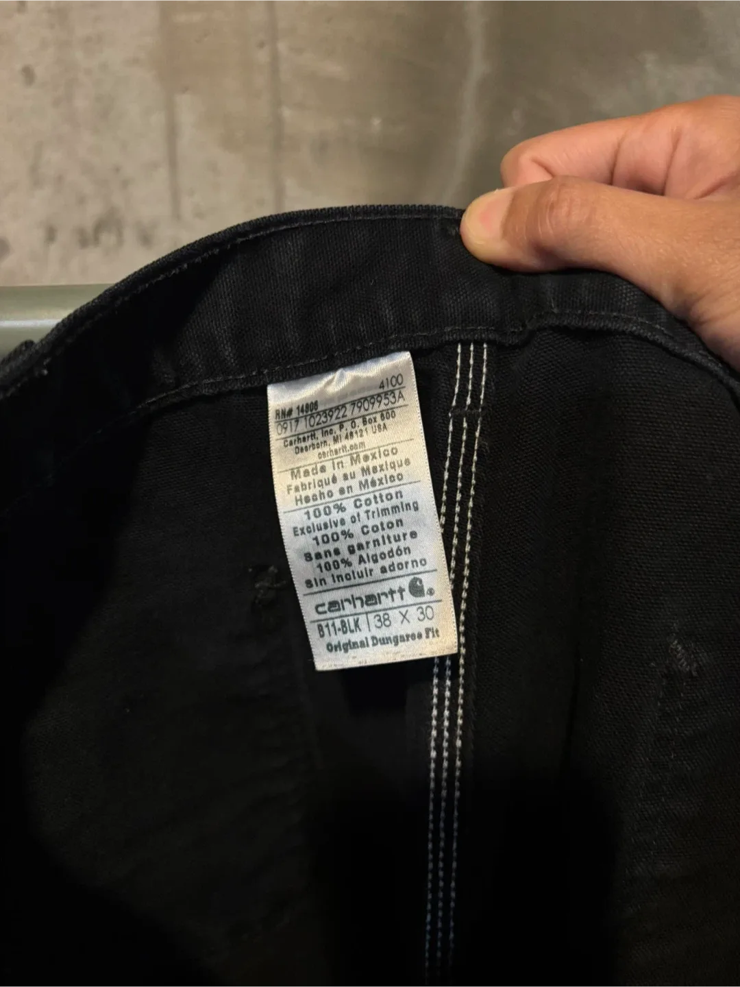 Carhartt Black Carpenter Pants image indicator(7)