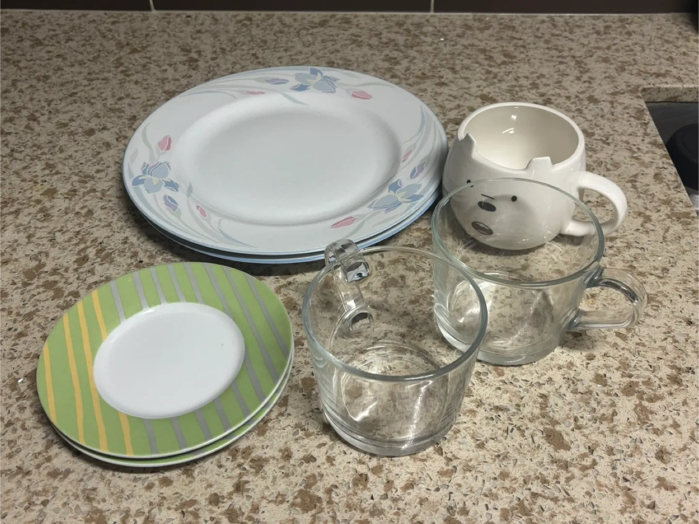 Assorted Plates and Mugs