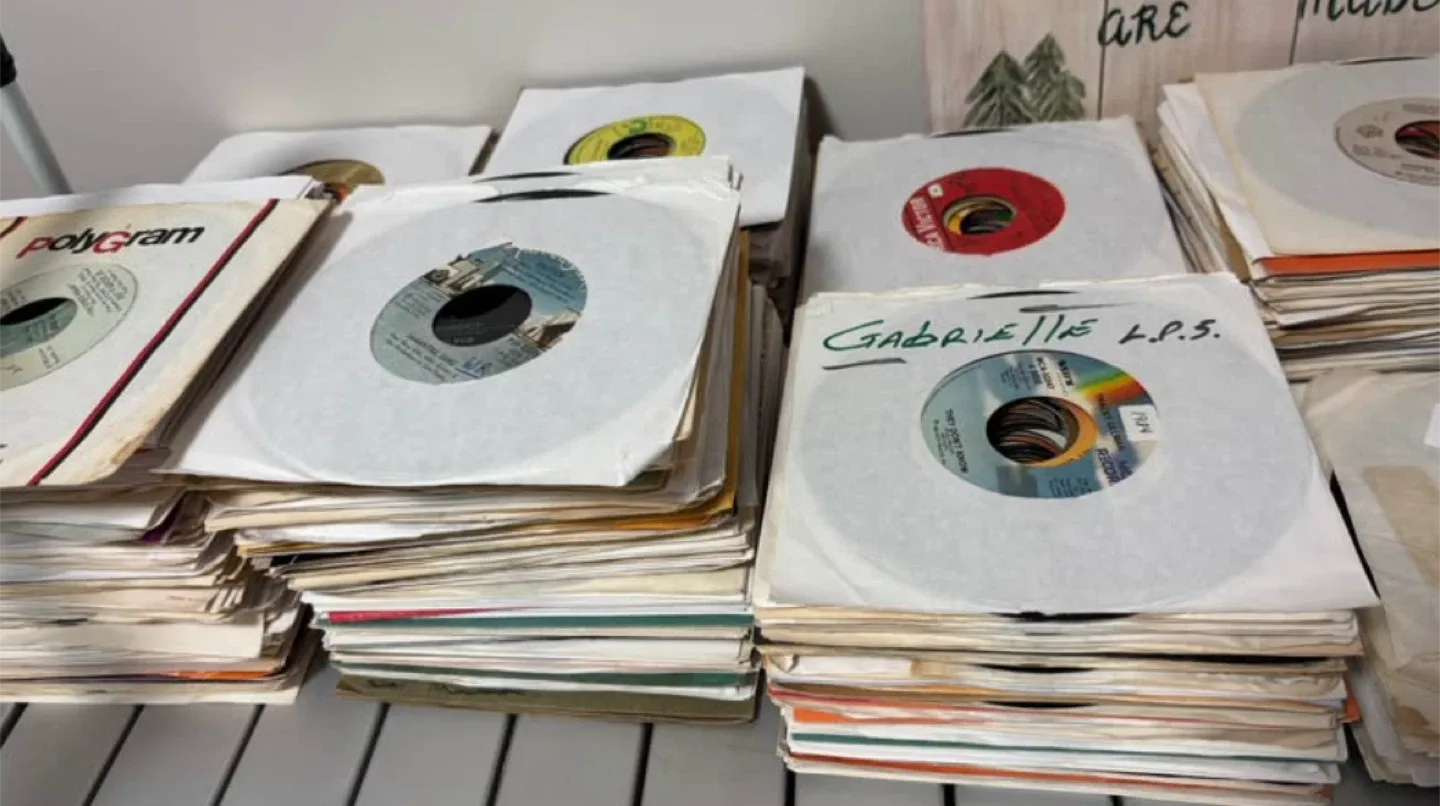 45 RPM Vinyl Records in Sleeves-Good to Excellent