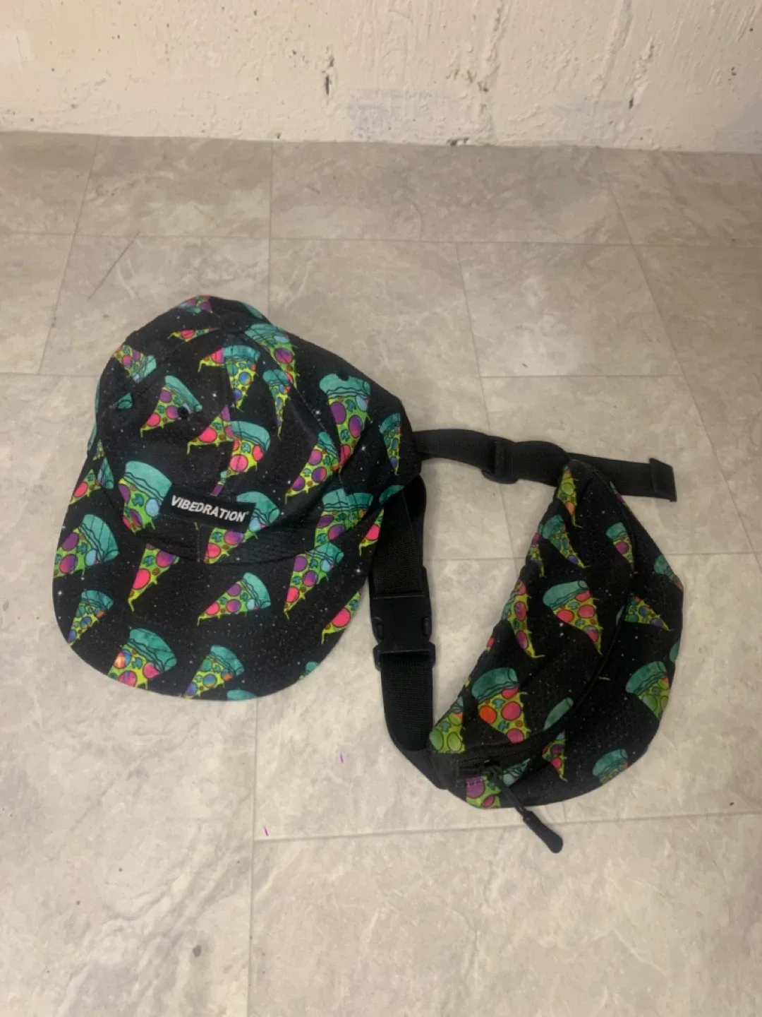 Matching Pizza Hat & Fanny Pack Set - clothing