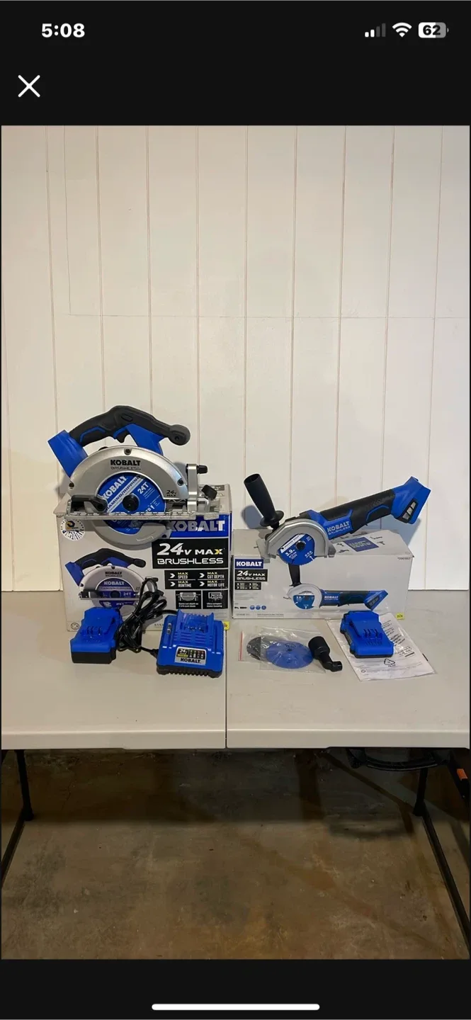 Kobalt 24V MAX Brushless Saw Set