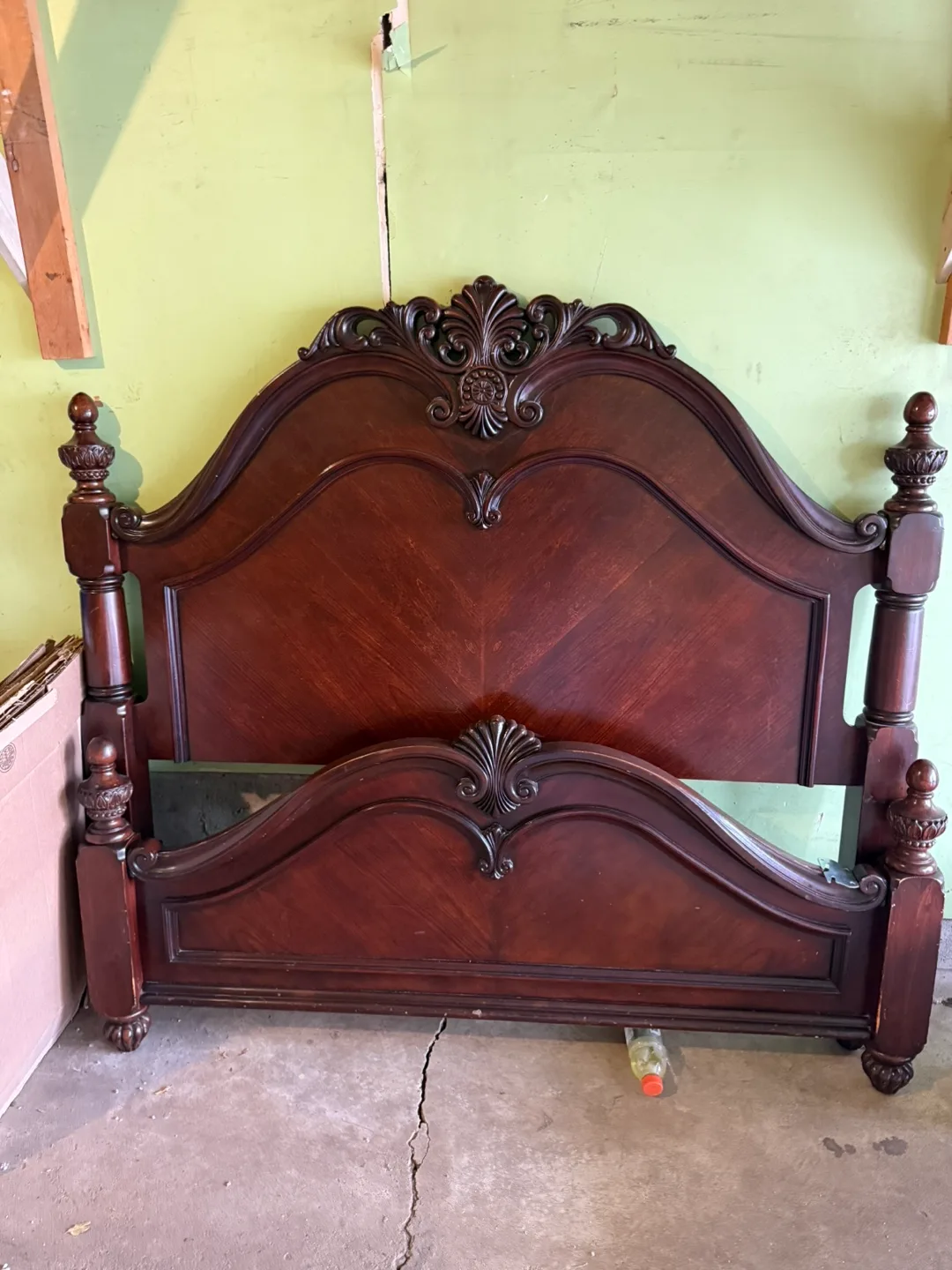 Ornate Wooden Headboard