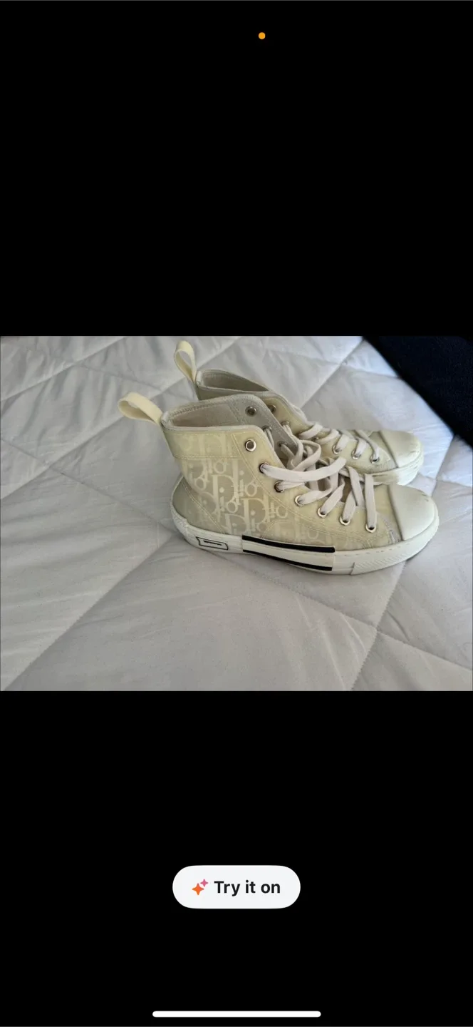 Autentic  Dior Oblique High-Top Sneakers image indicator(2)