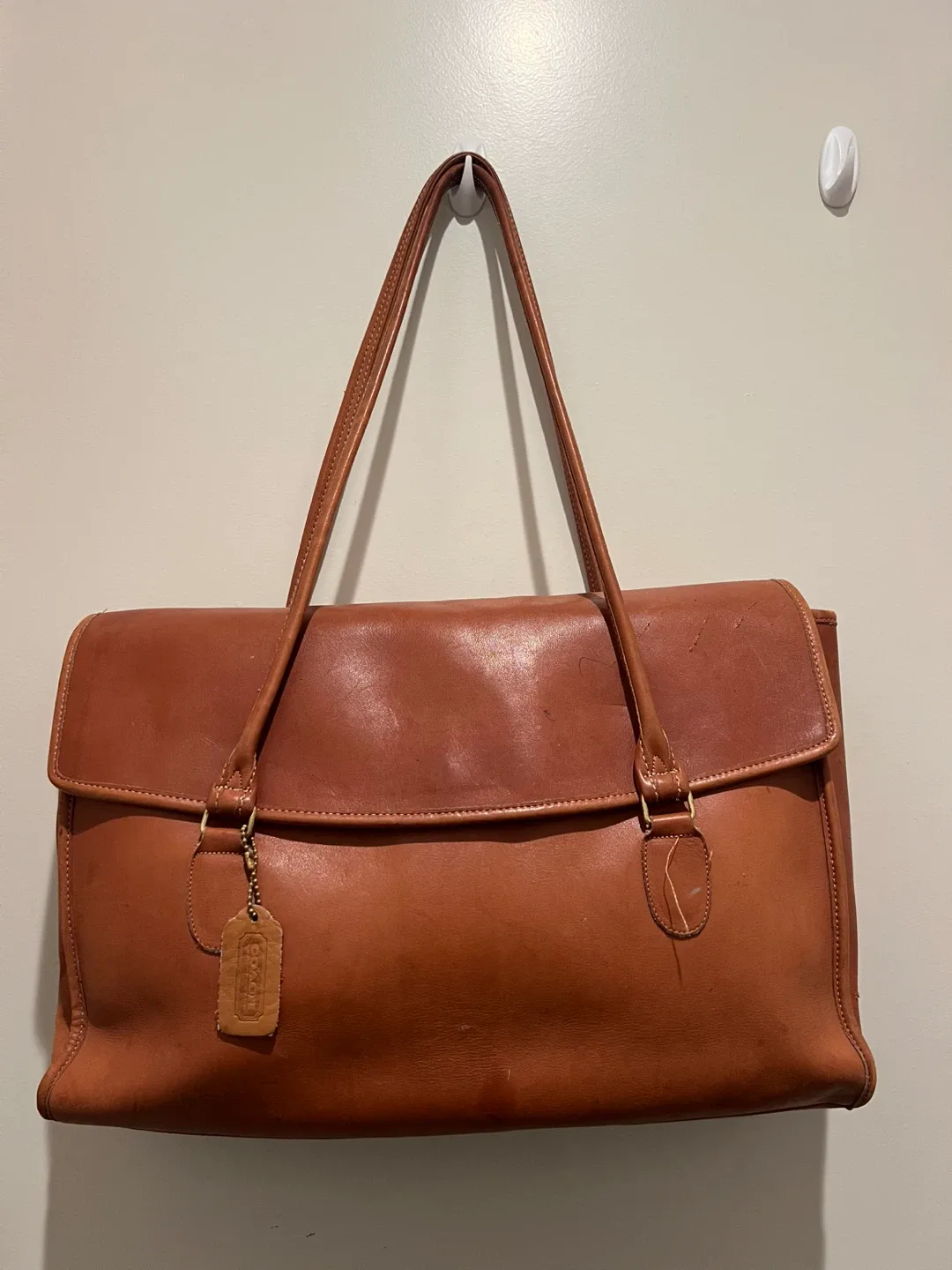 Coach Leather Bag - Brown