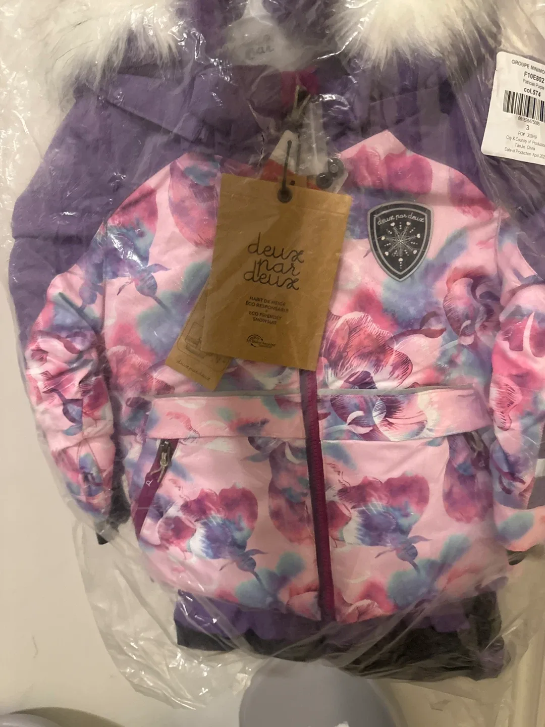 Deux par Deux Kids' Snow Pants & Jacket - Size 3